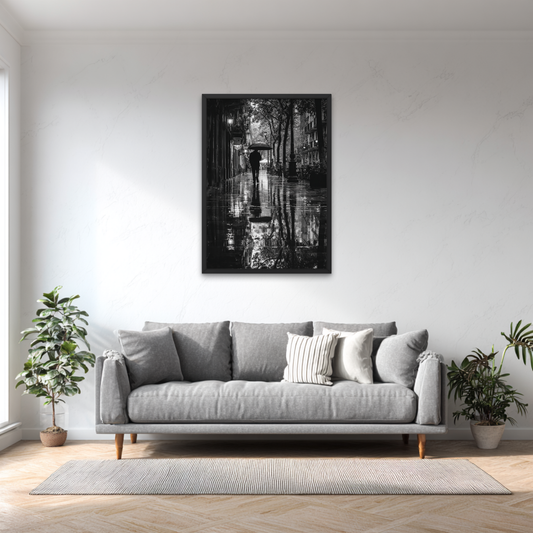 Rainy Day Solitude Poster