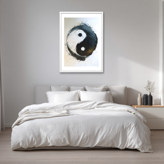 Calligraphy Harmony Yin-Yang Poster