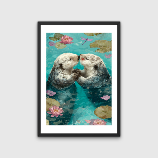 Otter Pärchen Poster