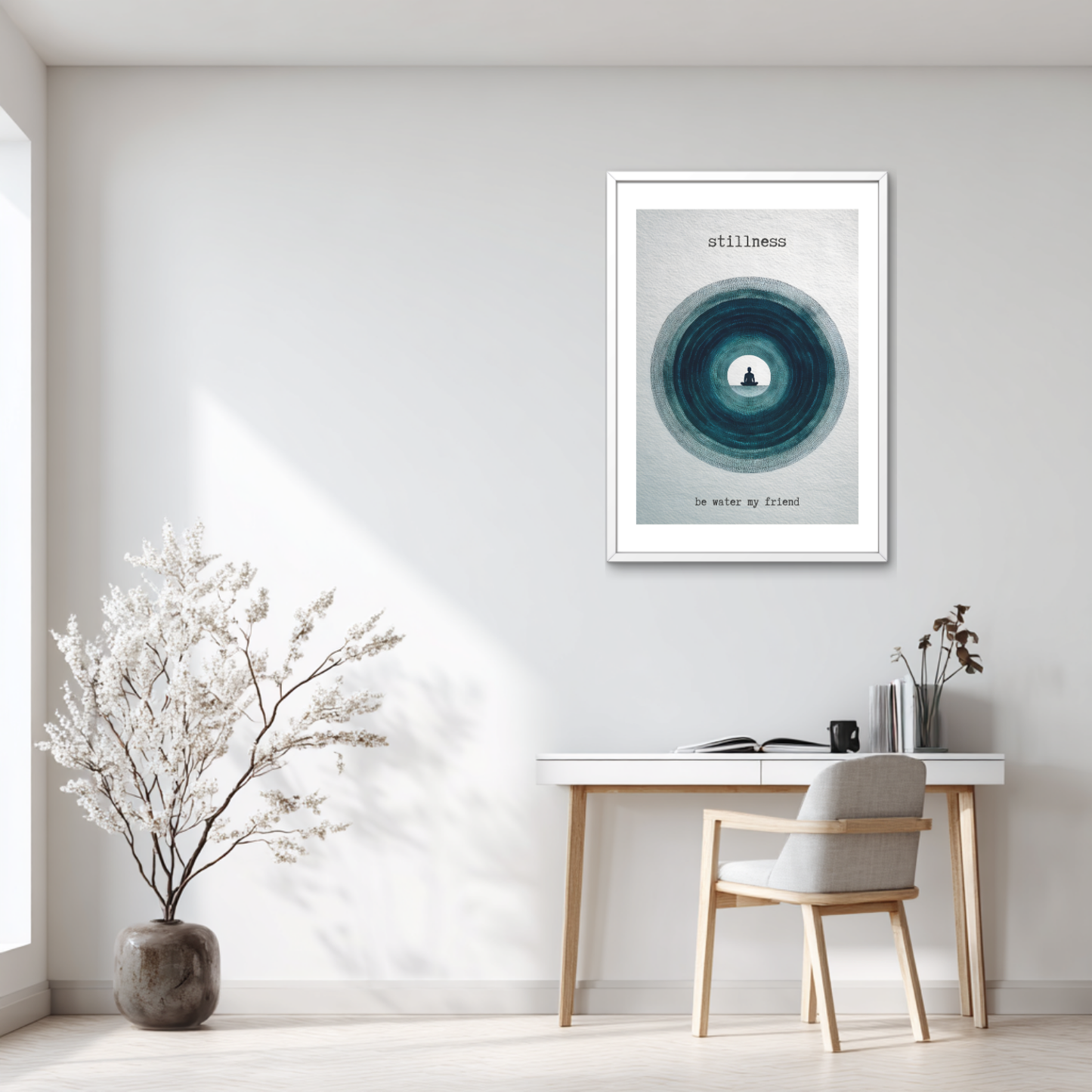 Stillness be Water Poster