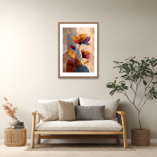 Amber Blossom Poster