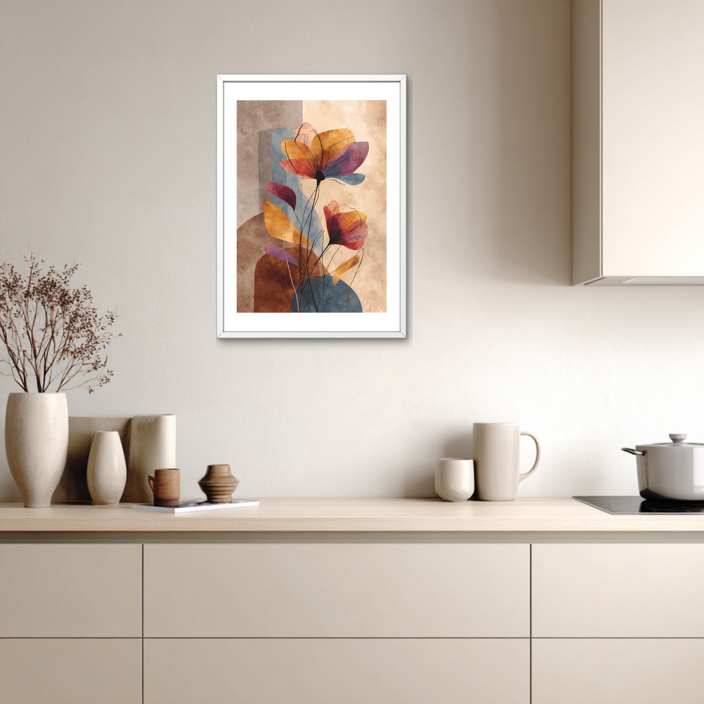 Amber Blossom Poster