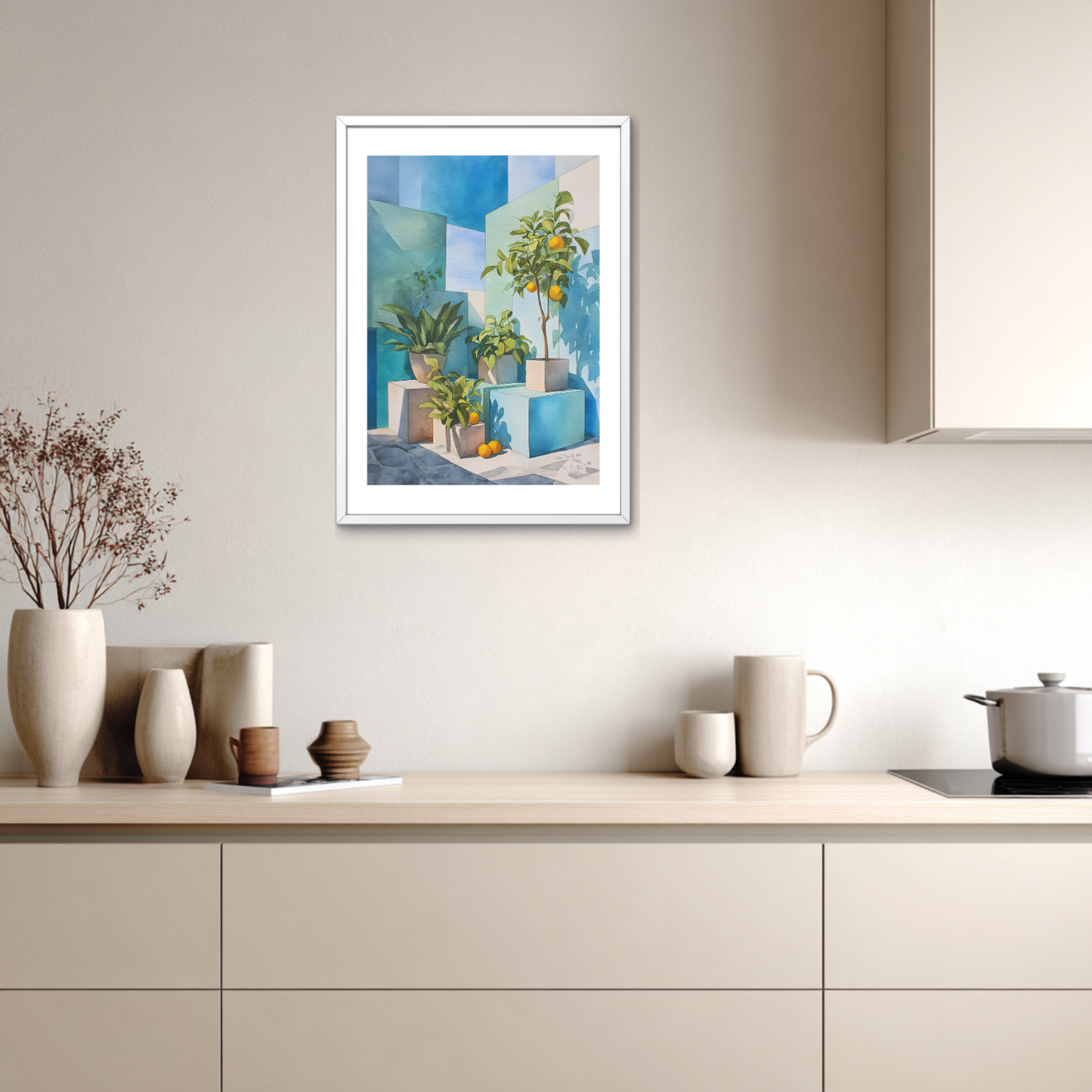 Blue Orange Poster
