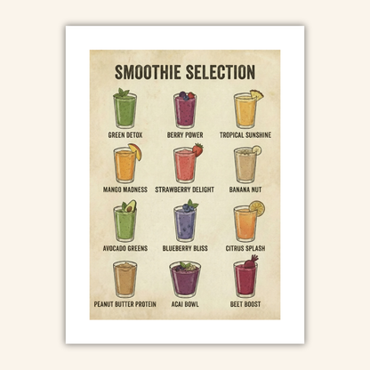 Smoothie Selection Poster