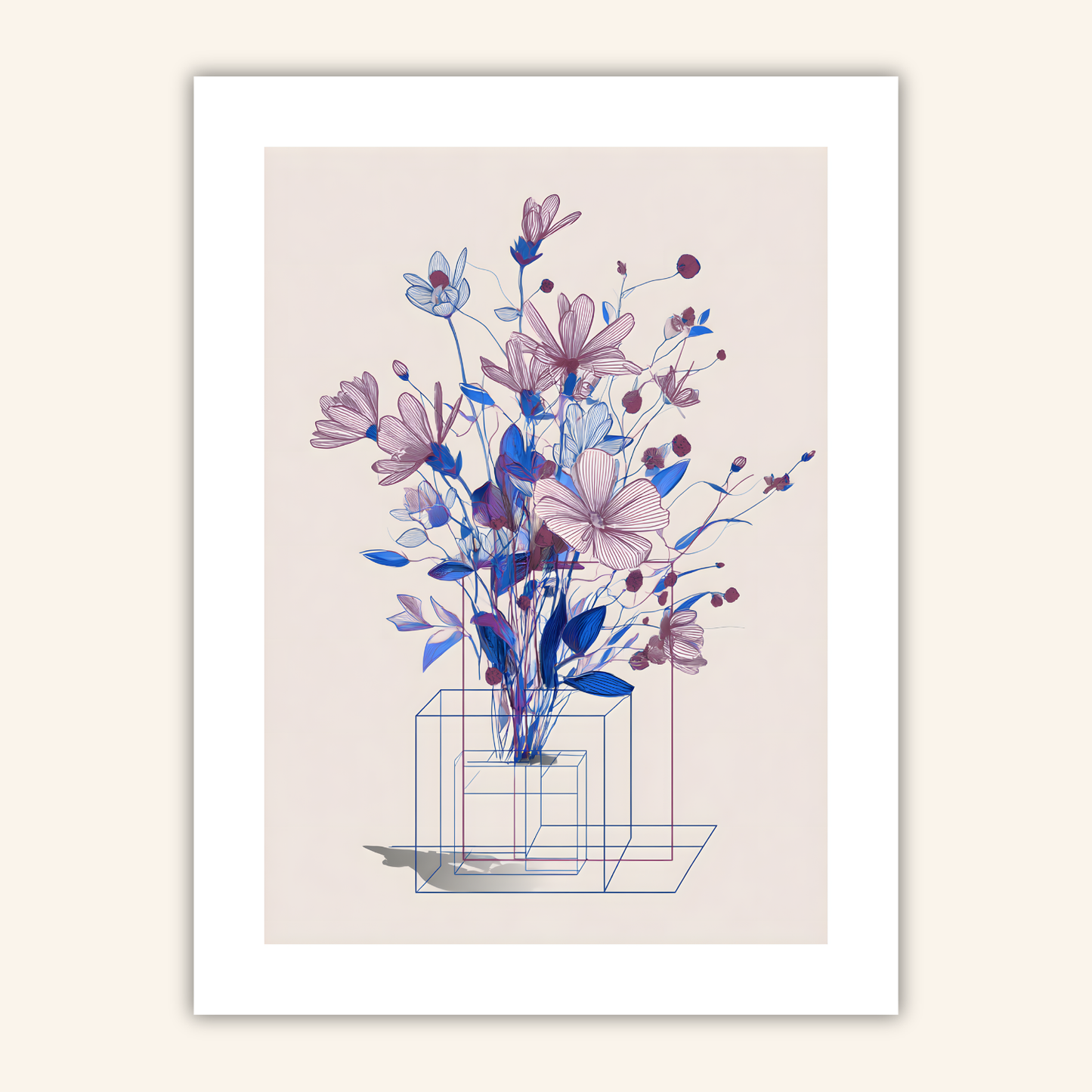 Purple Vase Poster