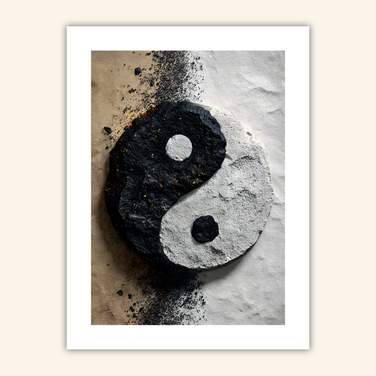 Stone & Sand Yin-Yang Poster