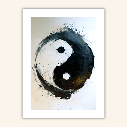 Calligraphy Harmony Yin-Yang Poster