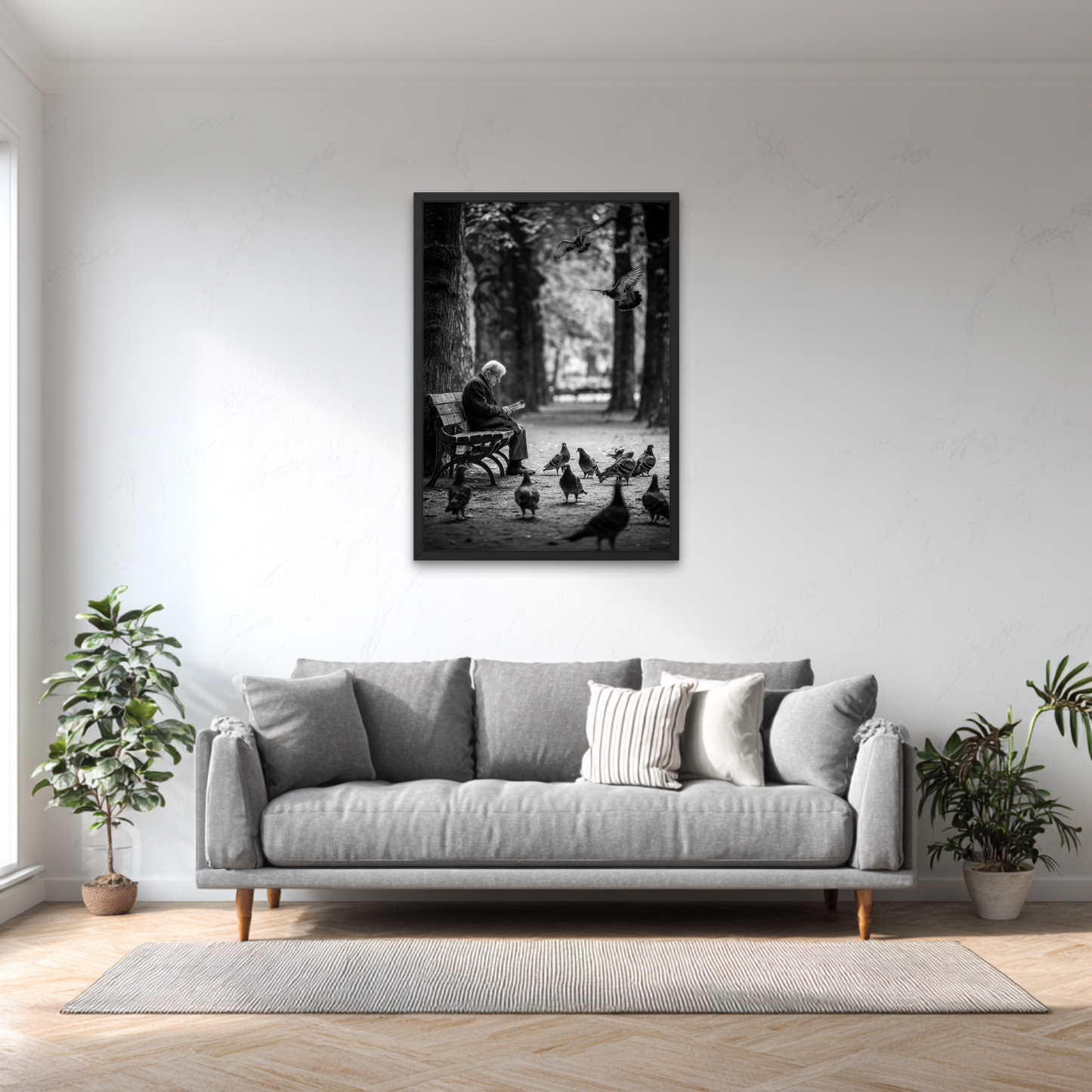 The Watcher on the Bench Poster