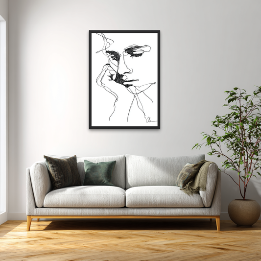The Thinker Minimalistic Poster