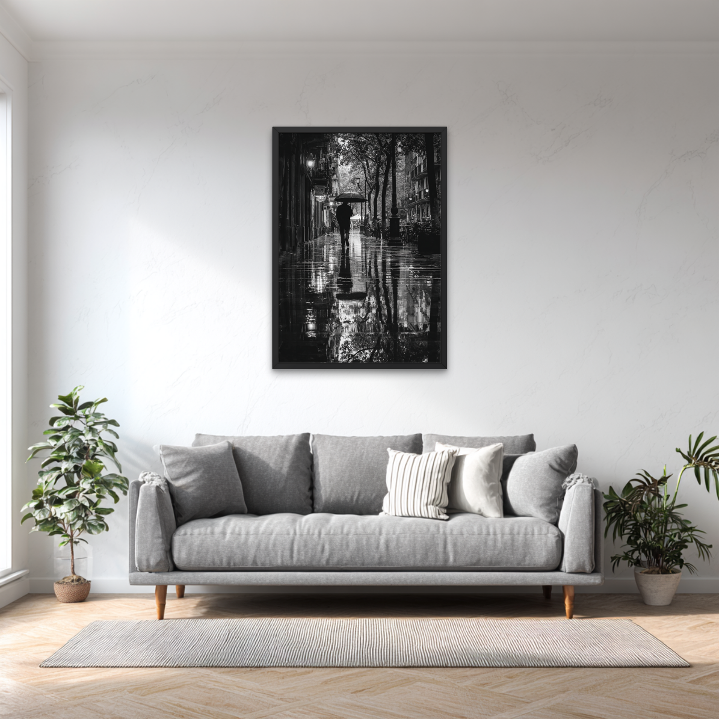 Rainy Day Solitude Poster