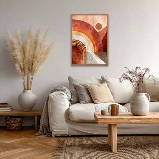 Arches in Stillness Boho Art Poster