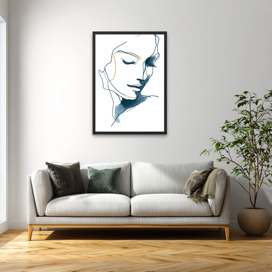 Hidden Smile Minimalistic Poster