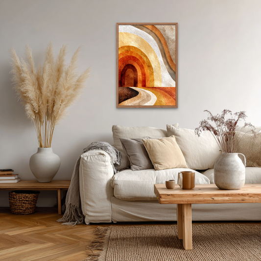 Flow of Silence Boho Art Poster