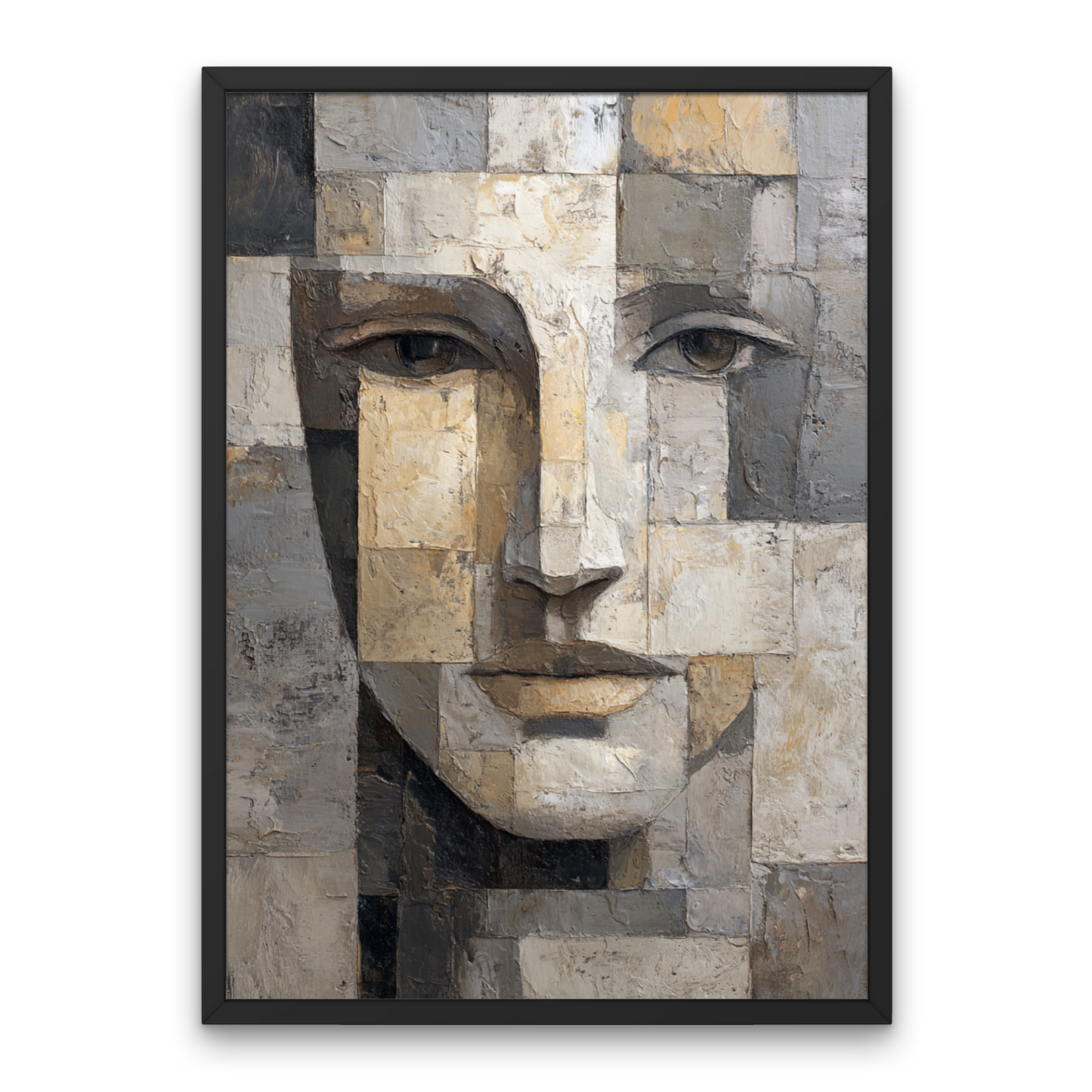 Cubist Gaze Abstract Poster