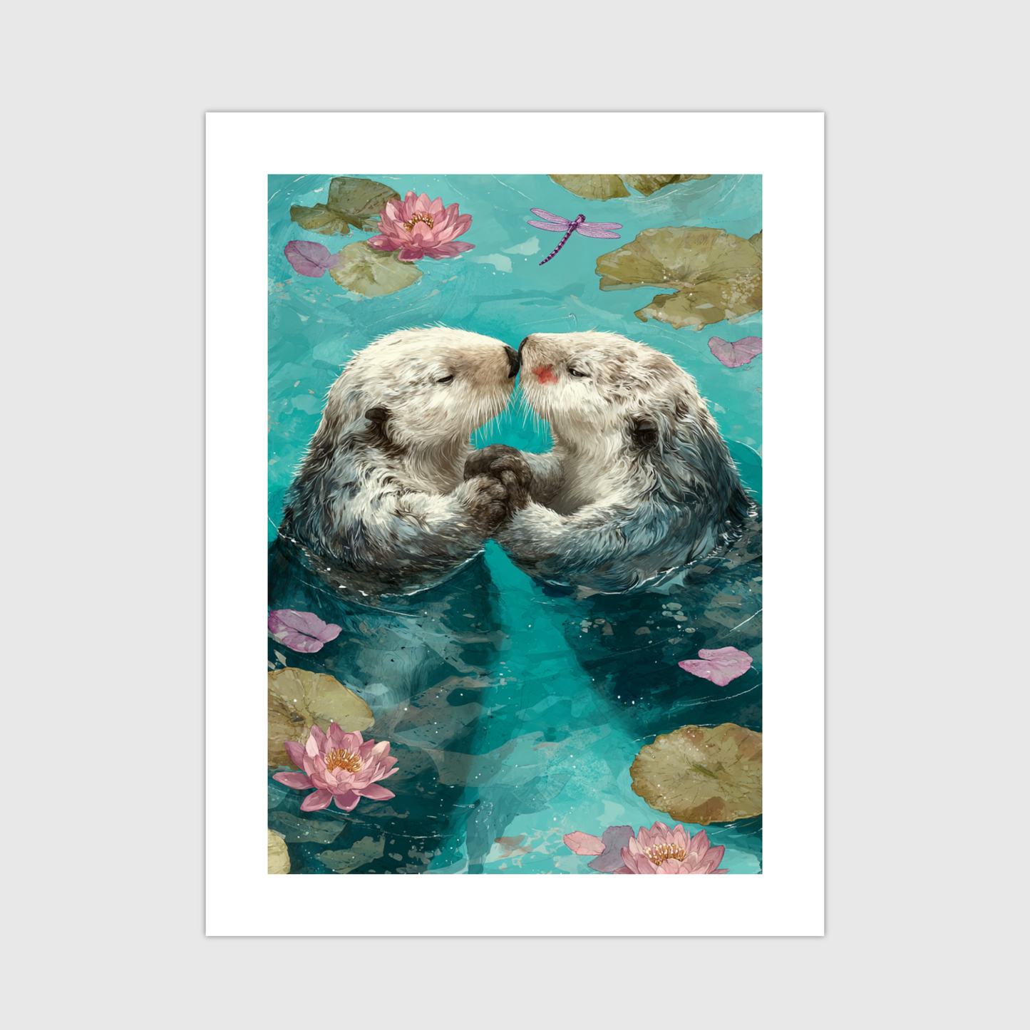 Otter Pärchen Poster