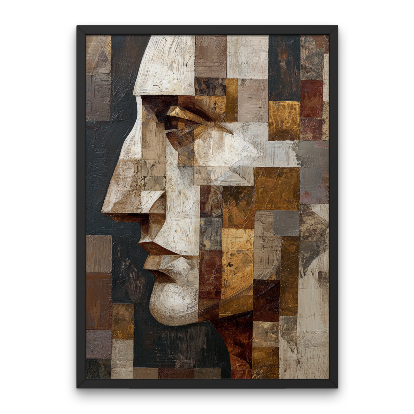 Silent Geometry Abstract Poster