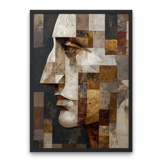Silent Geometry Abstract Poster