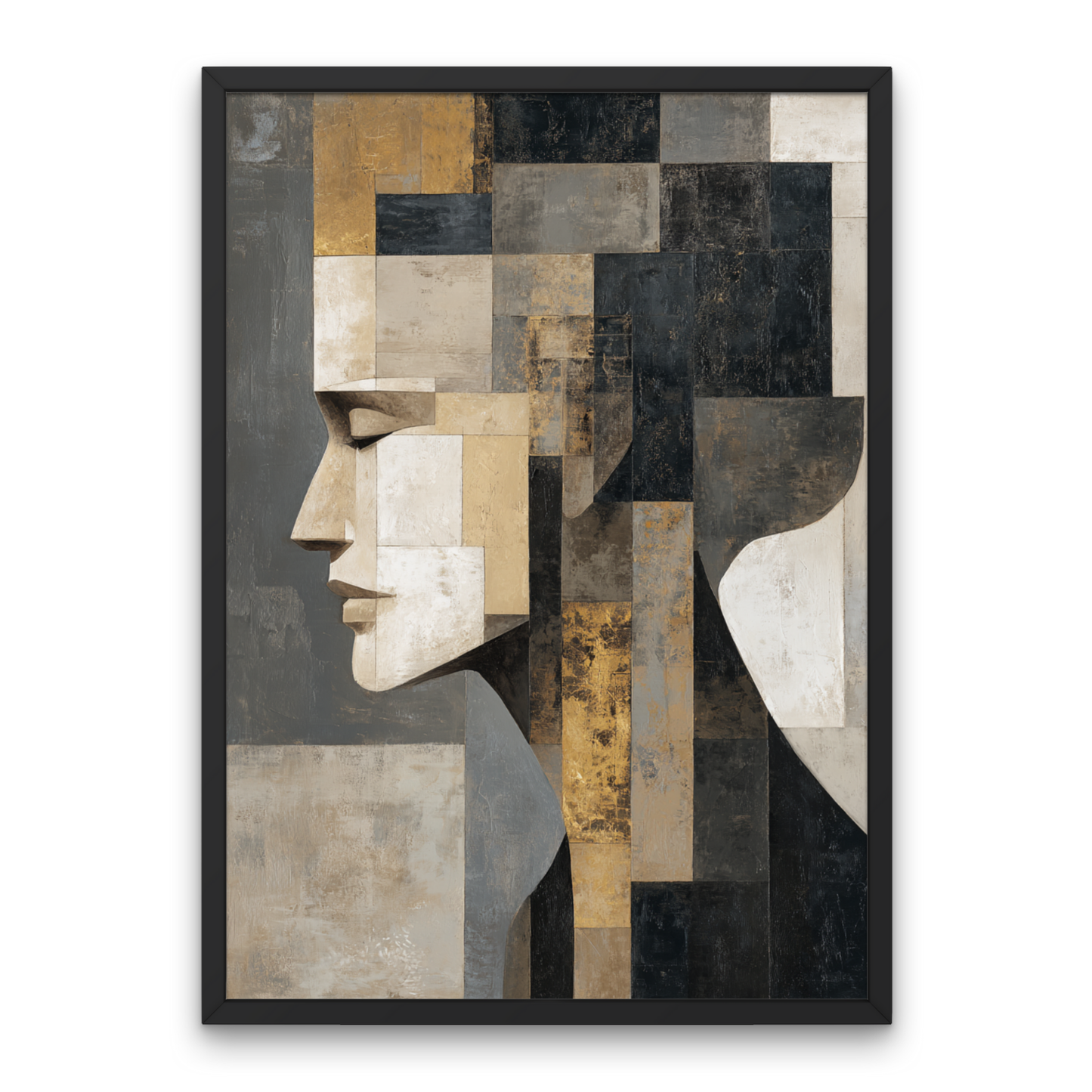 Aurum Veil Abstract Poster