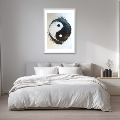 Calligraphy Harmony Yin-Yang Poster