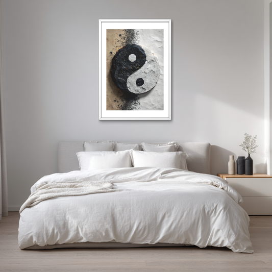 Stone & Sand Yin-Yang Poster
