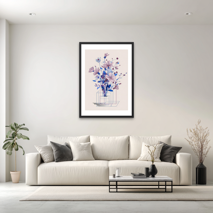 Purple Vase Poster