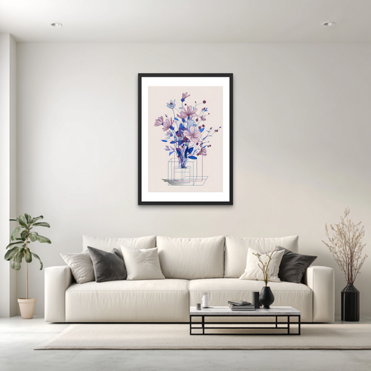 Purple Vase Poster