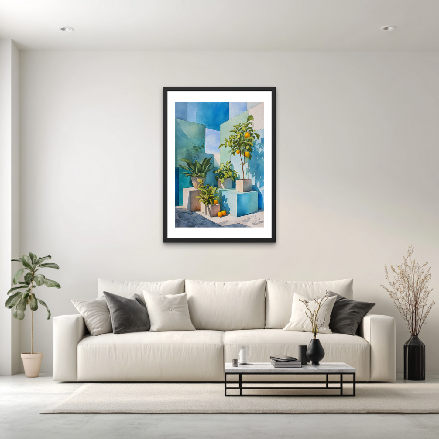 Blue Orange Poster