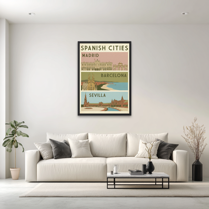 Spanish Cities Poster
