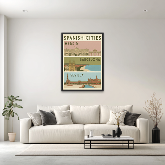 Spanish Cities Poster