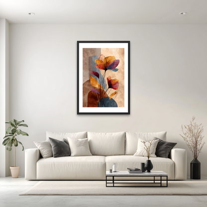Amber Blossom Poster