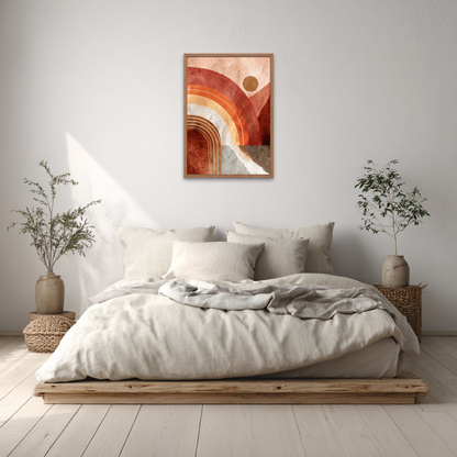 Arches in Stillness Boho Art Poster