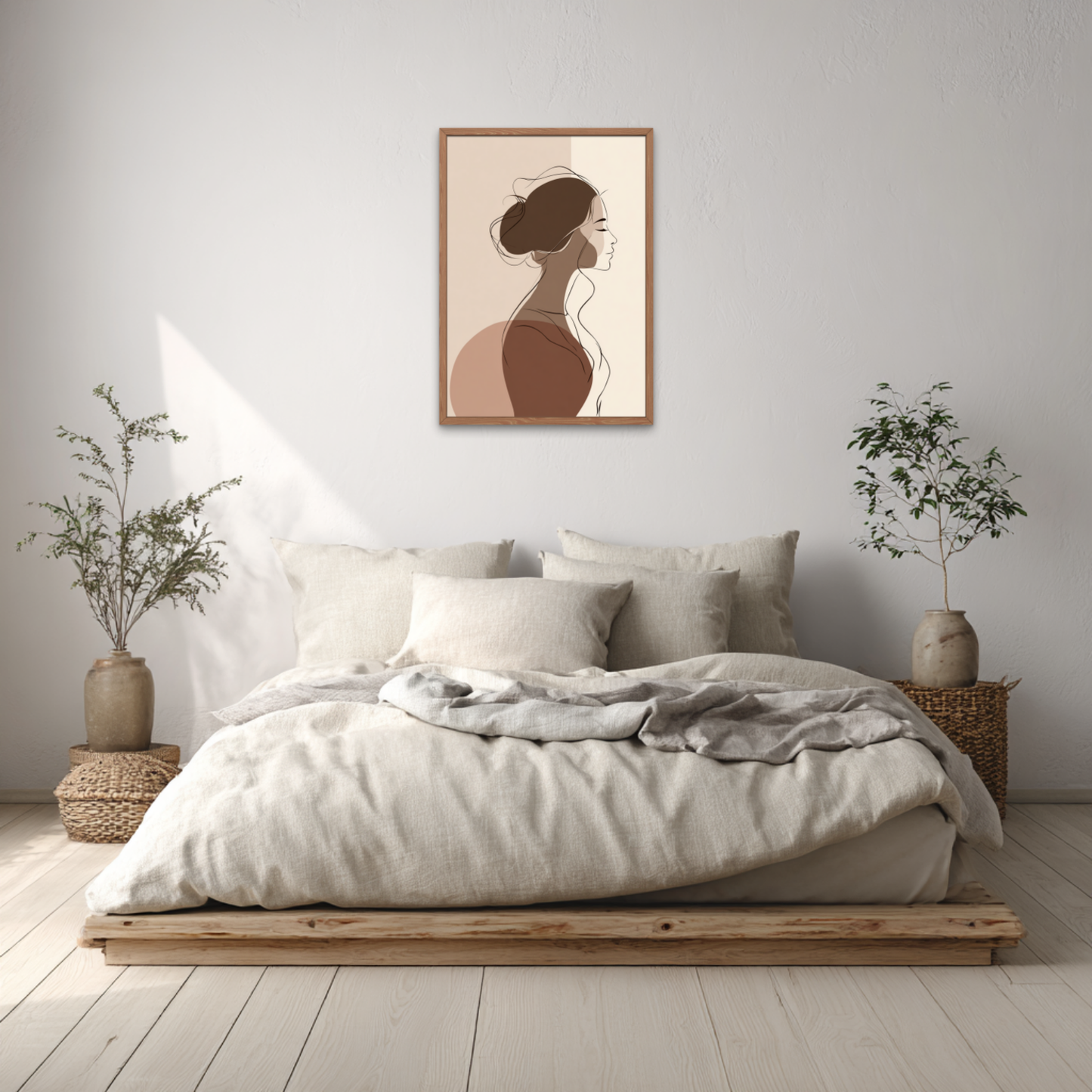 Feminine Silhouette II Boho Art Poster