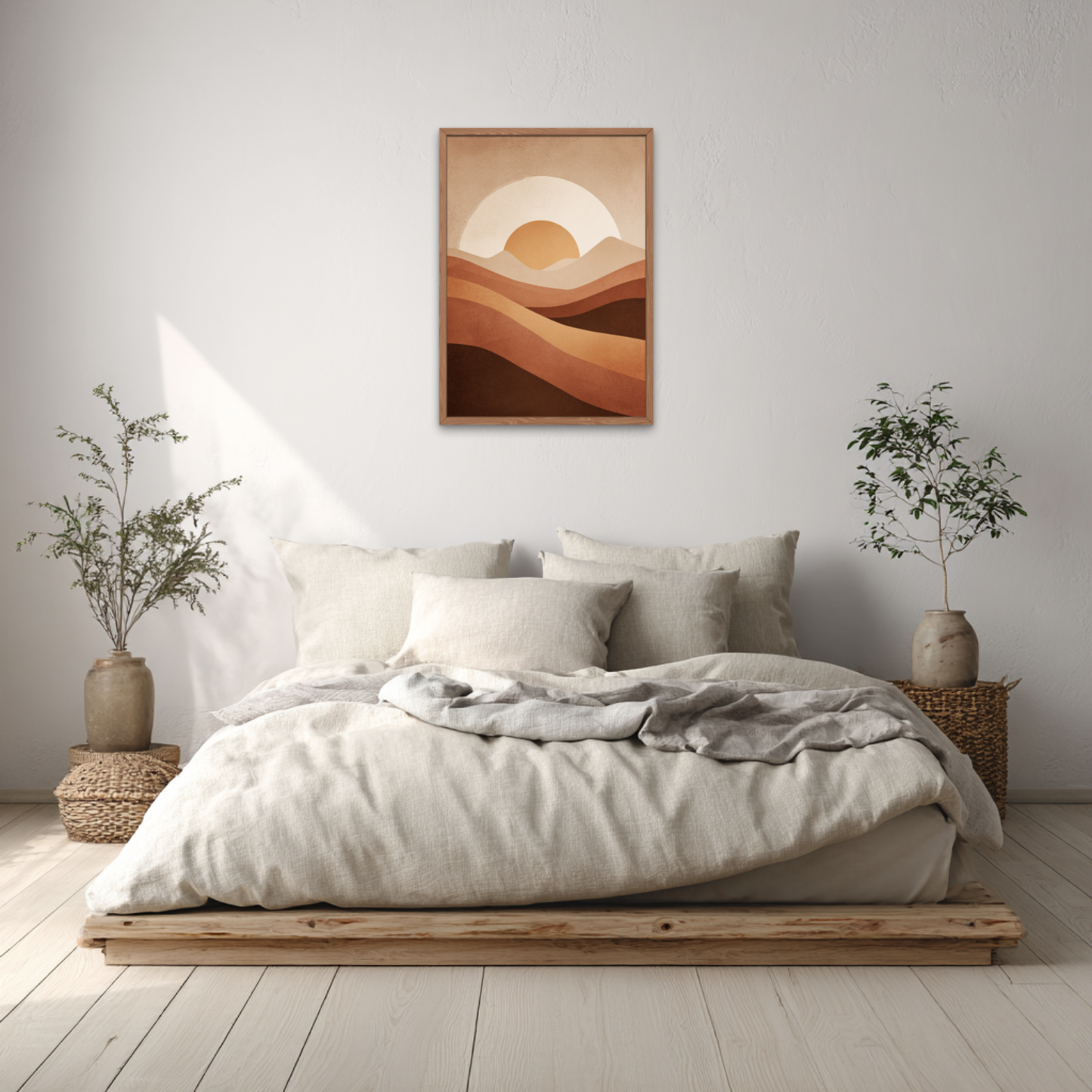 Rolling Hills Boho Art Poster