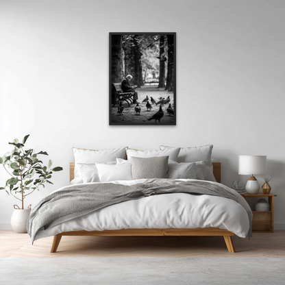 The Watcher on the Bench Poster