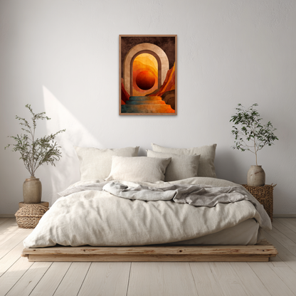 Portal of the Sun Boho Art Poster