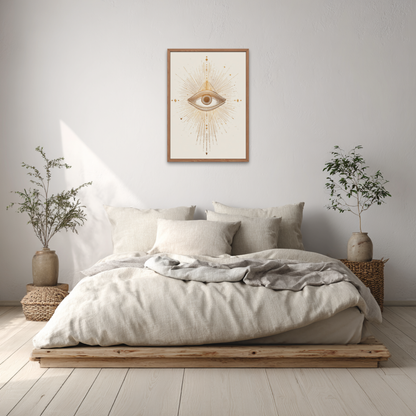 All Seeing Eye Boho Art Poster