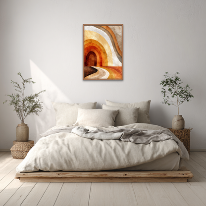 Flow of Silence Boho Art Poster