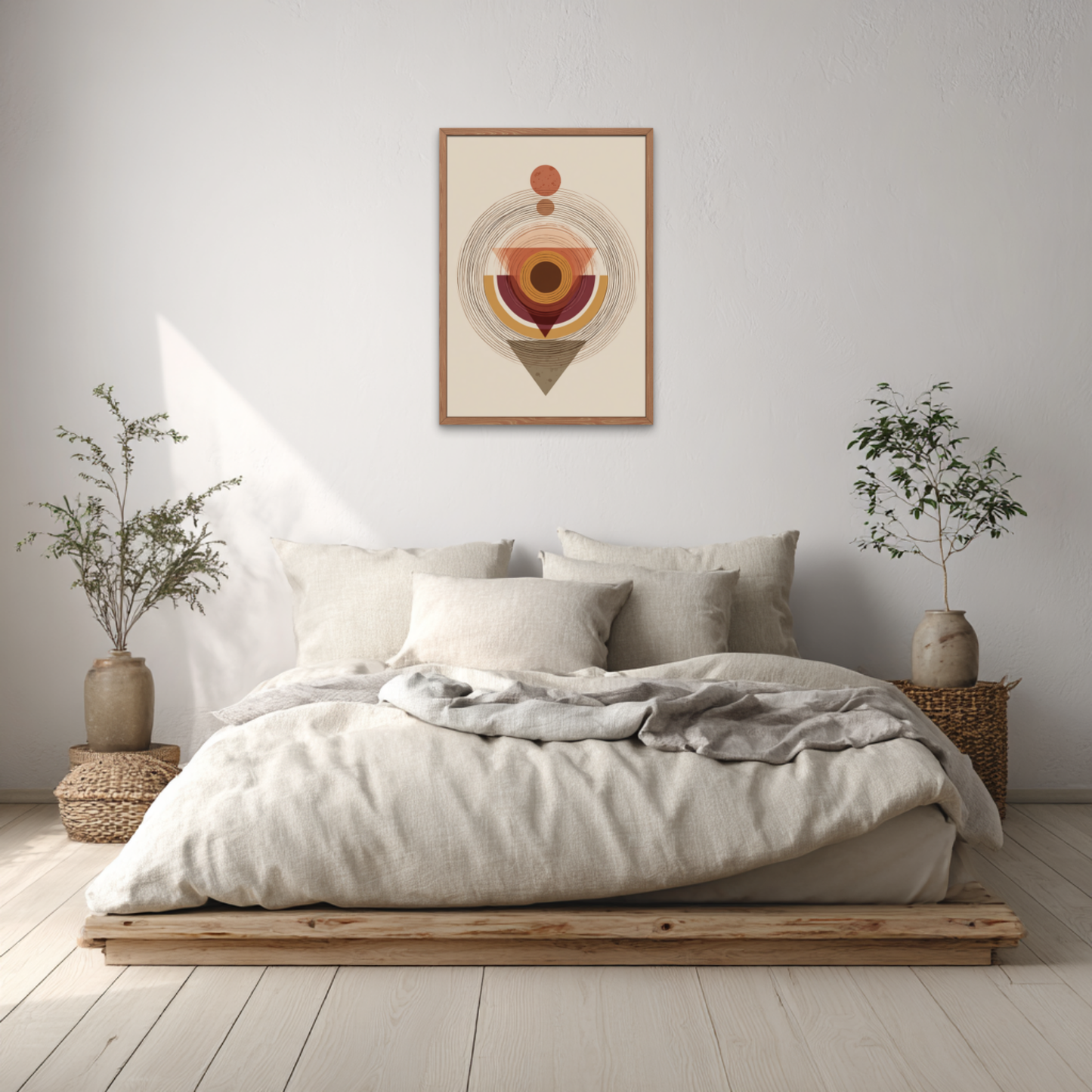 Surrounded Triangle Boho Art Poster