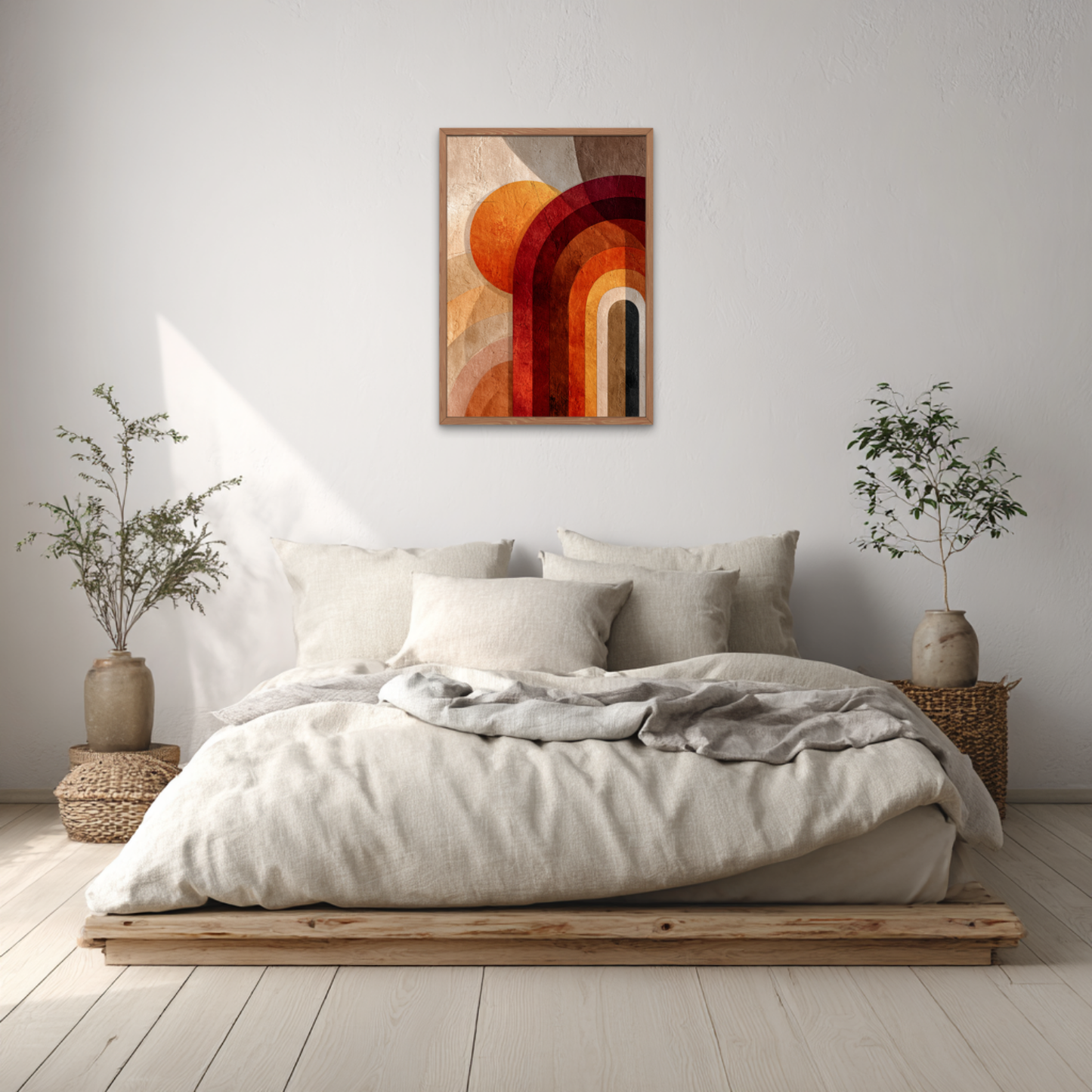 Abstract Arches Terracotta Boho Art Poster