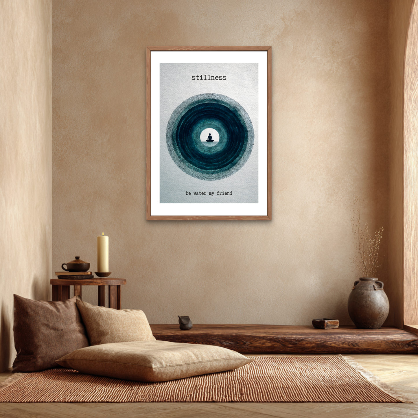 Stillness be Water Poster