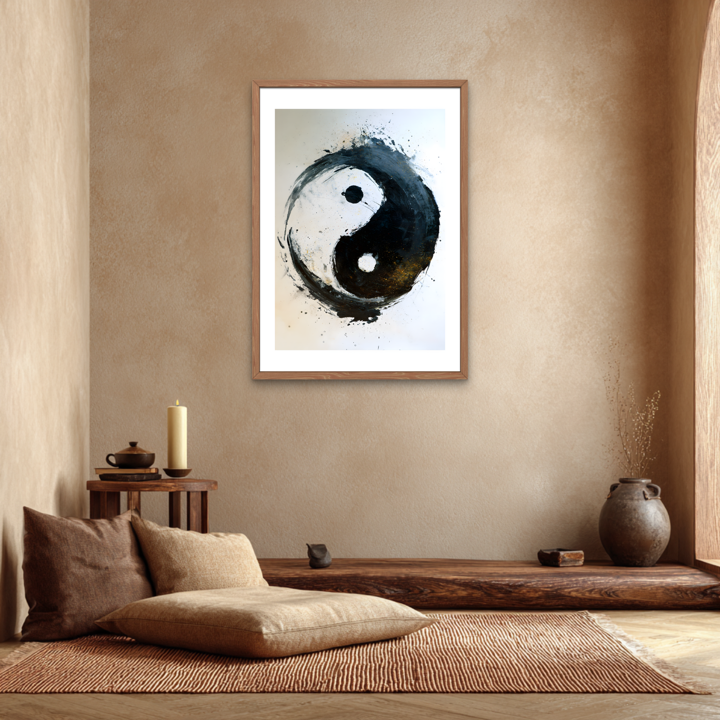Calligraphy Harmony Yin-Yang Poster