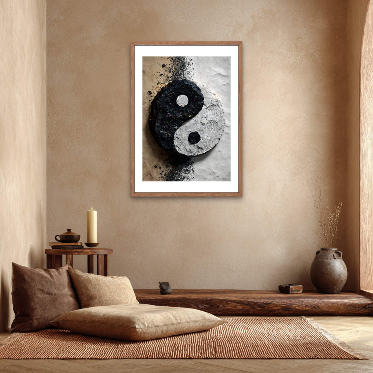 Stone & Sand Yin-Yang Poster