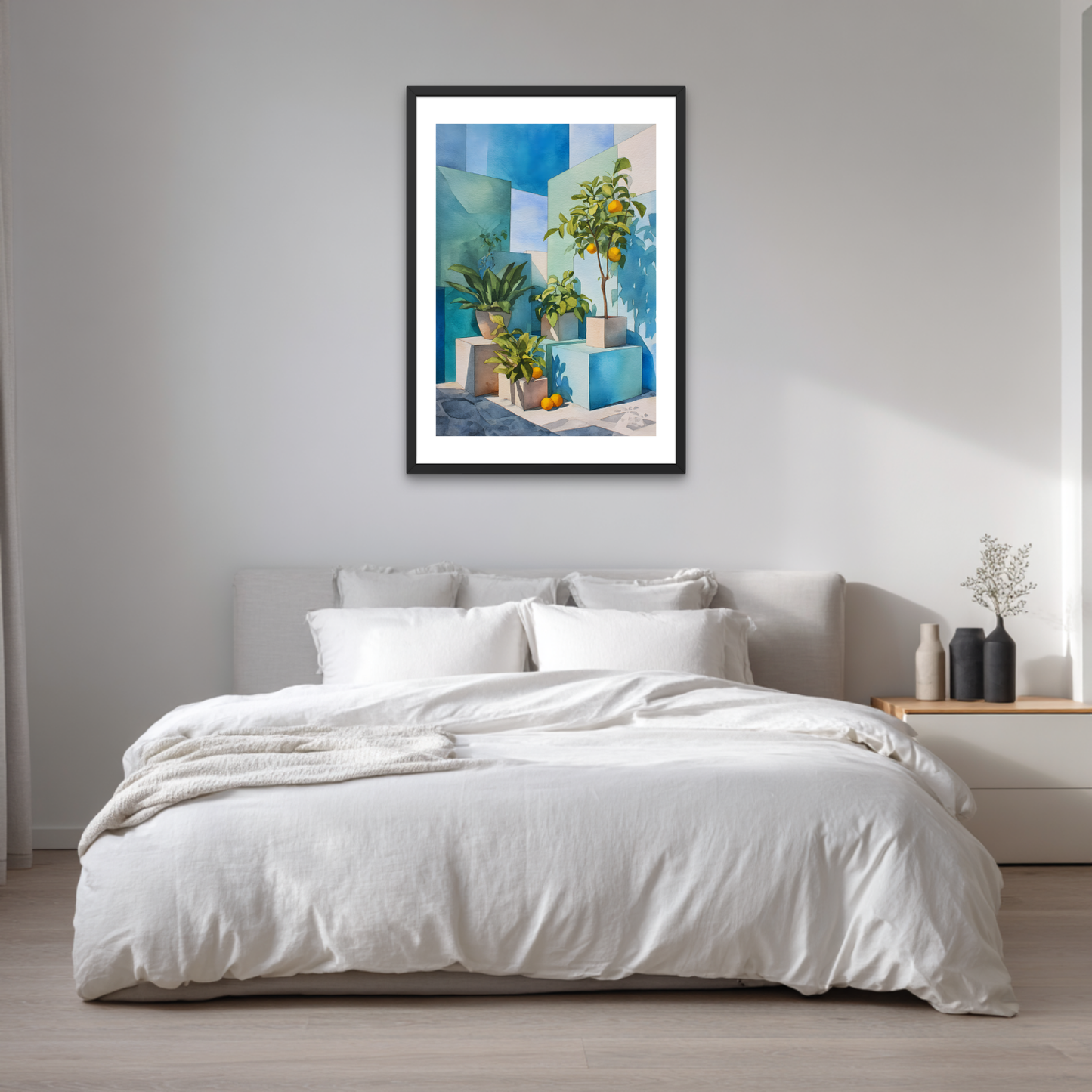 Blue Orange Poster