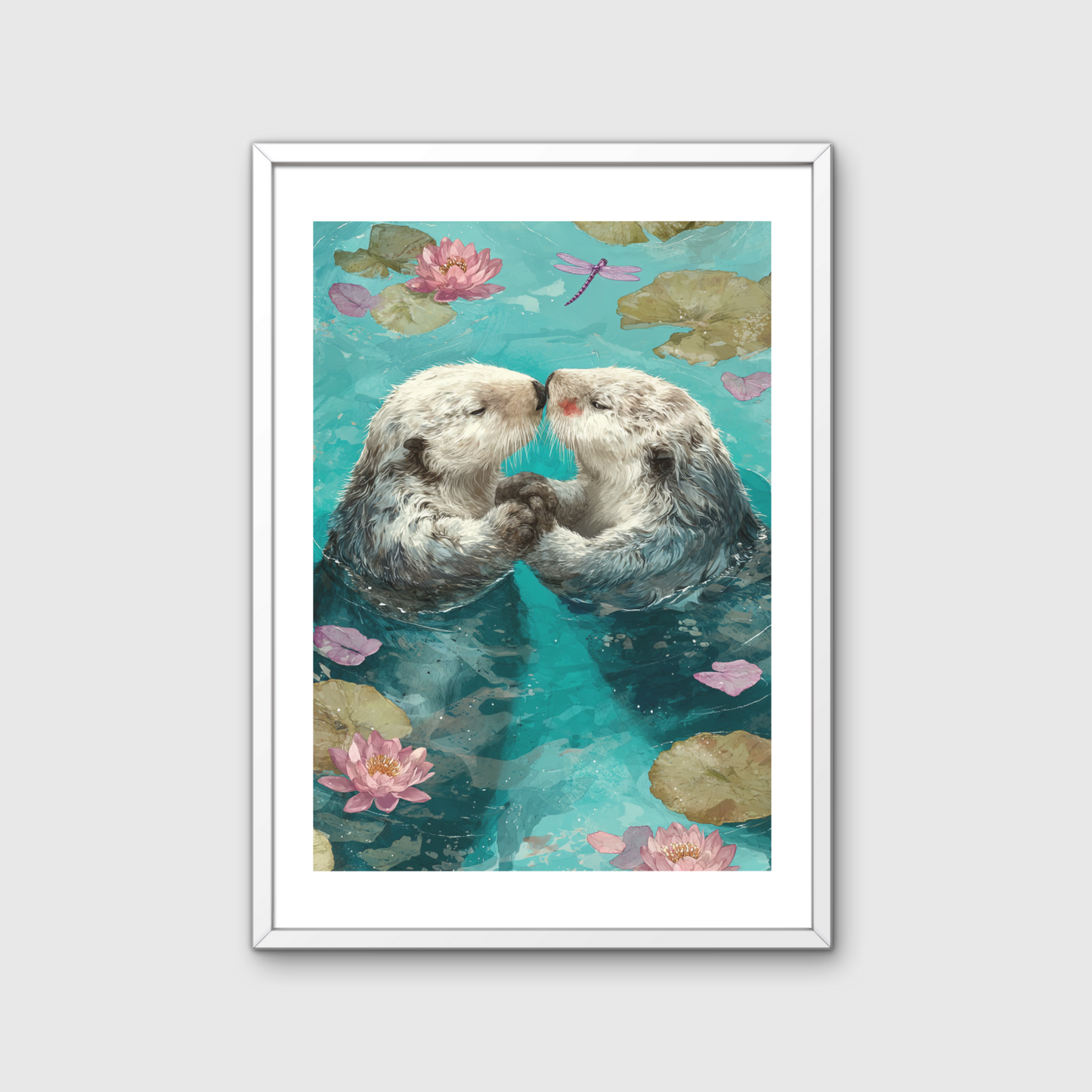 Otter Pärchen Poster
