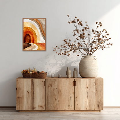 Flow of Silence Boho Art Poster