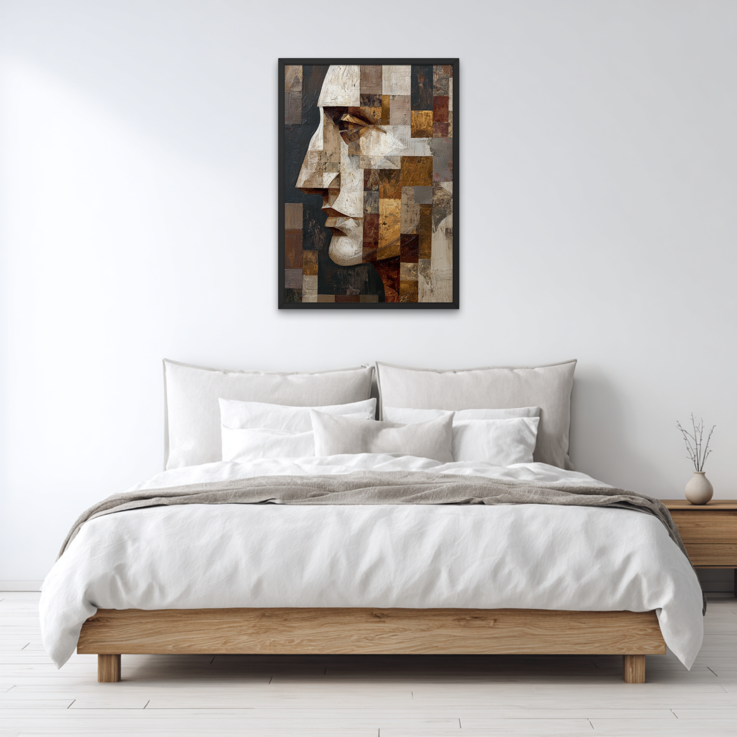 Silent Geometry Abstract Poster