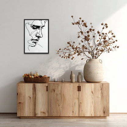 The Thinker Minimalistic Poster