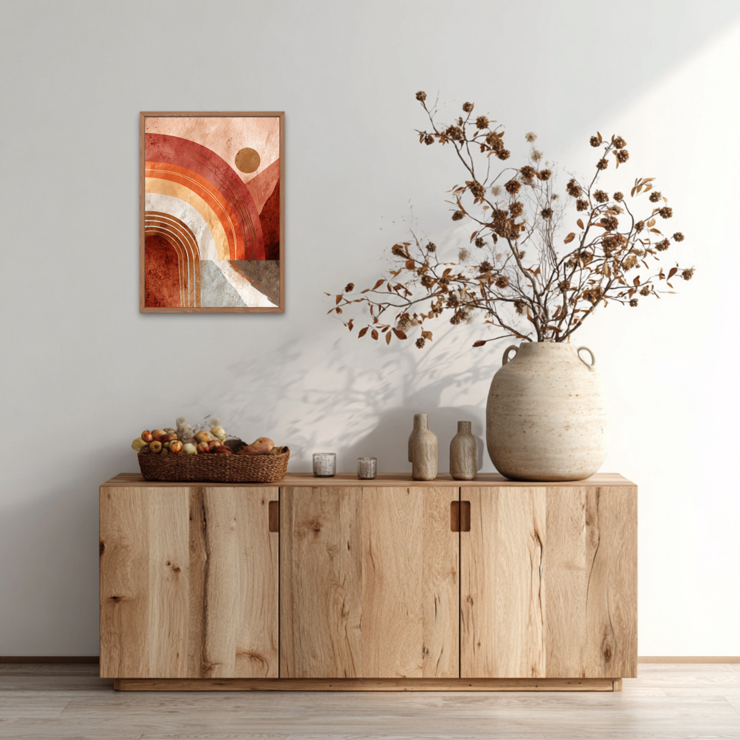 Arches in Stillness Boho Art Poster