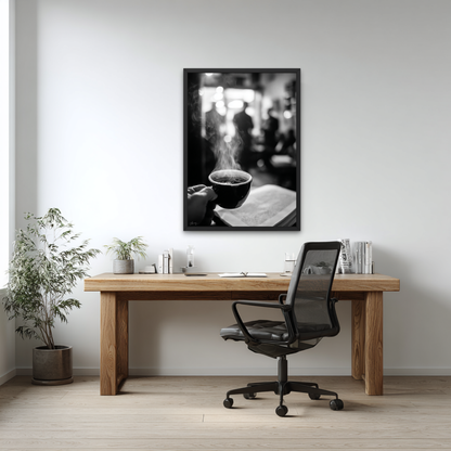 Coffee Steam Dreams Poster