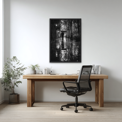 Rainy Day Solitude Poster